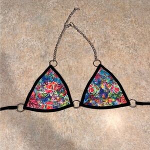 Planet disco rave/Festival bikini top